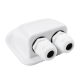 Double roof cable entry